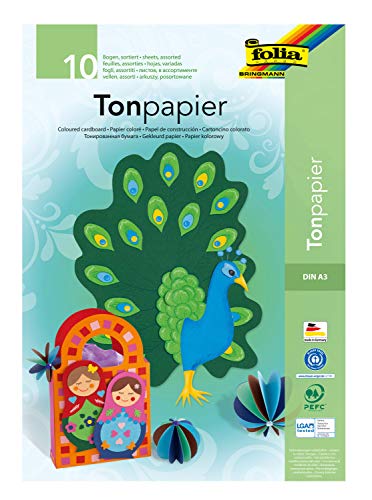 Folia 603 - Carta colorata e a nido d'ape, 10 fogli A3... - Auto & Moto Amazon Italie à 4.49€