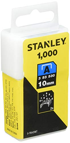 Stanley STA0TRA206T Light Duty Staple 10MM (1000) 0-TRA206T - Maison & Cuisine Amazon Royaume-Uni à 2.18€