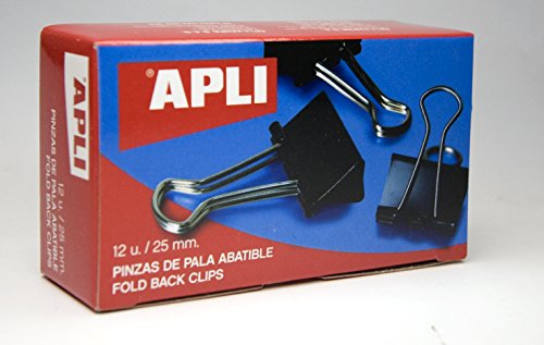 APLI 11949- -Klammern 25 mm 12 Stück schwarz - Amazon Allemagne à 1.56€
