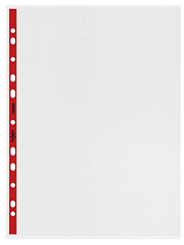 Rexel Quality A4 Punched Pockets with Red Spine, Left... - Maison & Cuisine Amazon Royaume-Uni à 9.99€