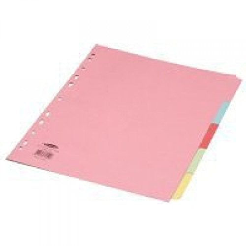 Concord Punched Pocket Subject Dividers Extra Wide 5-Part... - Fournitures Bureau Amazon Royaume-Uni à 1.50€