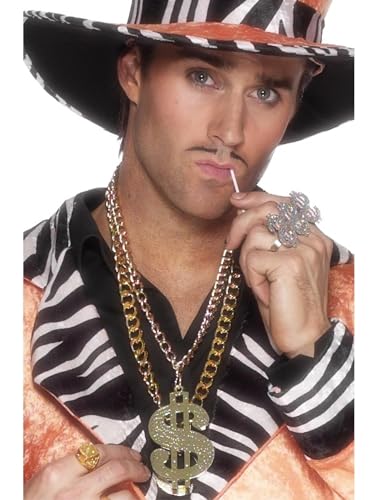 Smiffys Pendentif motif dollar, grande taille, or, sur... - Jouets & Jeux en promo à 3.82€