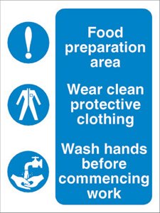 Seco Food Preparation Area Sign, 150mm x 200mm - Self... - Maison & Cuisine Amazon Royaume-Uni à 3.99€