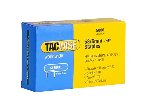 Tacwise 0331 Punti Galvanizzati, Tipo 53/6 mm, Confezione... - Bricolage & Outils Amazon Italie à 7.84€