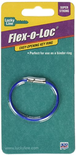 Lucky Line Flex-O-Loc Porte-clés en acier galvanisé, bleu... - Jouets & Jeux Amazon France à 14.60€