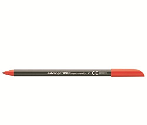 edding 1200 Feutre de coloriage pointe fine - rouge - 1... - Office Supplies Amazon France à 0.99€