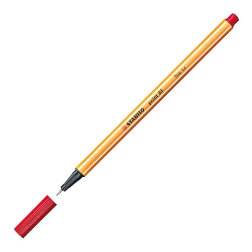 STABILO 88/36 penna a punta fine, Rosso - Fournitures Bureau Amazon Italie à 0.95€