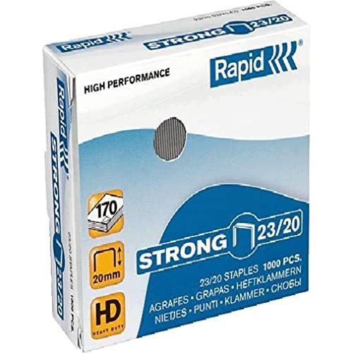 Rapid Heftklammer 23/20 supreme/20599805 23/15 verzinkt... - Deal du jour à 7.45€