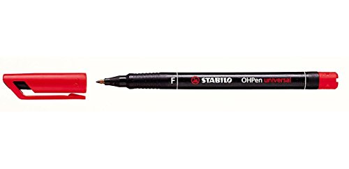 STABILO PermanentMarker Overhead Universal Beamer rojo... - Fournitures Bureau Amazon Espagne à 1.60€