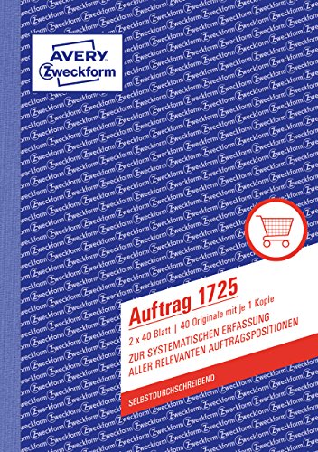 Avery Zweckform 1725 Application, DIN A5, selbstdurchschreib... - Amazon Royaume-Uni à 5.36€