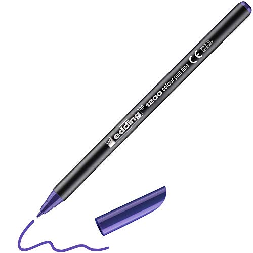 edding 1200 Colour Pen Fine - Violet - 1 Pen - Round Tip 1... - Fournitures Bureau Amazon Royaume-Uni à 1.42€