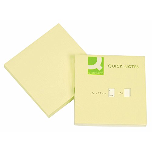 Q-Connect - Foglietti per appunti, 75 x 75 mm, 12 in... - Fournitures Bureau en promo à 0.99€
