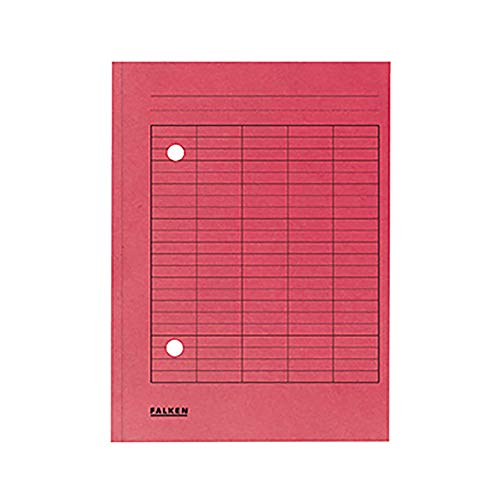 Falken 80004187 Umlaufmappen, Manilakarton, A4, 250g/qm, rot - Fournitures Bureau en promo à 1.57€