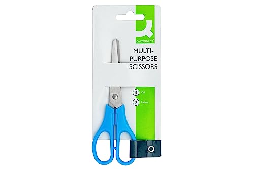 Q-Connect Ergonomic All Purpose Scissors 130mm Stainless... - Fournitures Bureau Amazon Royaume-Uni à 3.27€