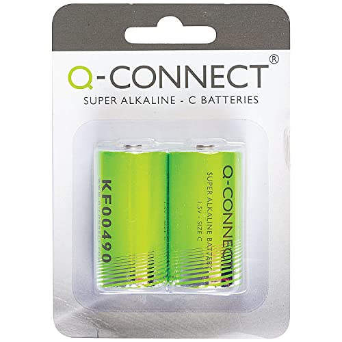 Q-Connect Size C Battery (2 Pack) - Sports & Fitness Amazon Royaume-Uni à 2.63€