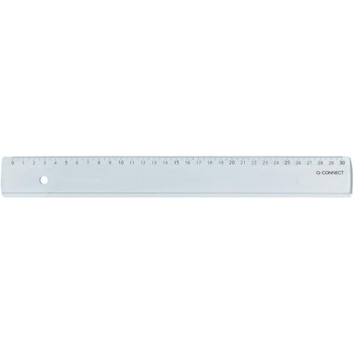 Righello Q-Connect trasparente 30 cm KF00587 - Amazon Italie à 2.99€