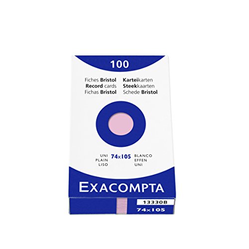 Exacompta 13330B Cartoncini Bristol, 7x10 cm, Rosa - Auto & Moto en promo à 5.05€