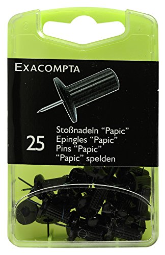 Exacompta - Ref 14901E - Round Head Pins (Pack of 25) - 7mm... - Maison & Cuisine Amazon Royaume-Uni à 2.03€