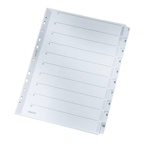 Leitz A4 Índice 1-10, Pestañas Reforzadas con Mylar y... - Toys & Games Amazon Spain à 4.31€