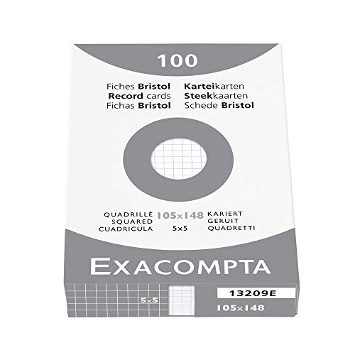 Exacompta - Réf. 13209E - Étui de 100 fiches bristol... - Auto & Moto Amazon France à 3.10€