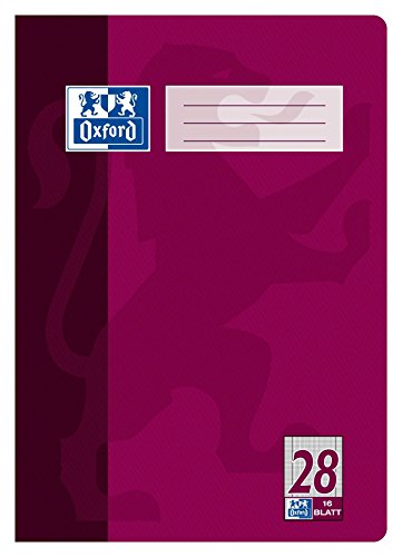 Oxford Schulheft A4, 16 Blatt, Lineatur 28, kariert, 1 Stück - Fournitures Bureau Amazon Allemagne à 1.54€