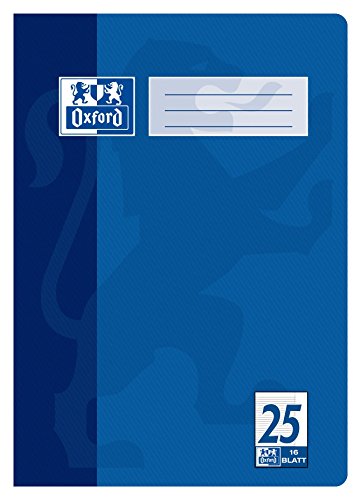 OXFORD Cahier A4 linéature 25 ligné 16 feuilles 90g Avec... - Fournitures Bureau Amazon France à 1.49€