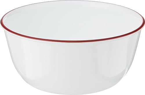 Corelle Livingware 28-Ounce Super Soup/Cereal Bowl, Red Band - Maison & Cuisine Amazon Royaume-Uni à 12.18€