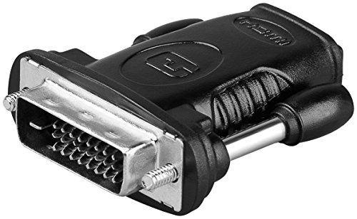goobay Adaptateur HDMI/DVI-D, Nickelé, Femelle, Type A - Tech & Electronics Amazon France à 2.59€