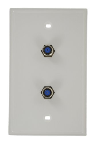 Leviton 80782-W Prise murale vidéo standard, F X F, blanc - Fournitures Bureau en promo à 15.40€