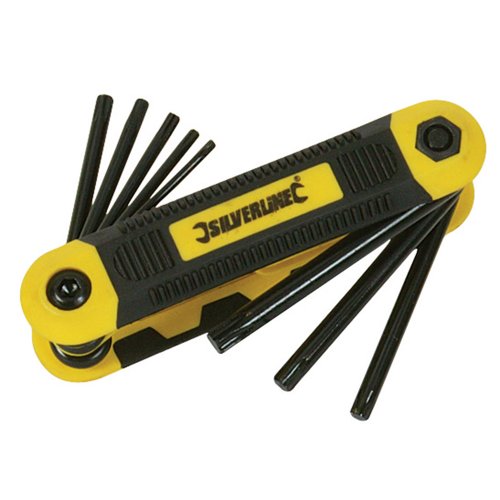 Silverline 580444 Monture de 8 clés Torx métriques Expert... - Bricolage & Outils en promo à 9.69€