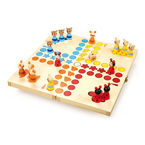 small foot 7358 Ludo "Animaux" en bois, jeu de société pour... - Jouets & Jeux en promo à 14.30€