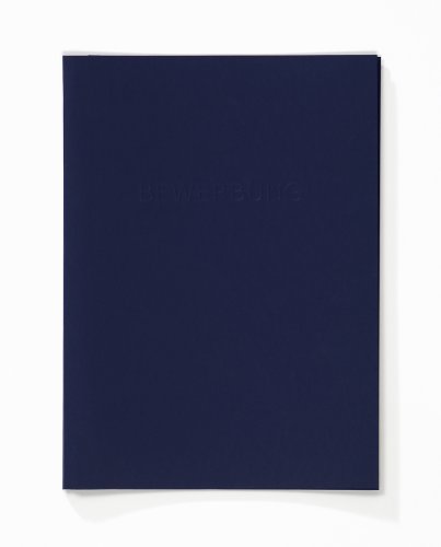 walther design Bewerbungsmappen dunkelblau 25 x 34 cm mit... - Bon plan à 4.99€
