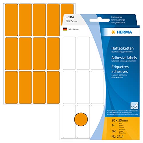 Herma 2414 Étiquettes universelles 20 x 50 mm 360 pièces... en promo à 5,69€ (-53%) sur Amazon FR
