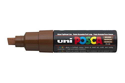 Uni-Ball Posca Broad Chisel Tip Marker - Brown - Sports & Fitness en promo à 2.40€
