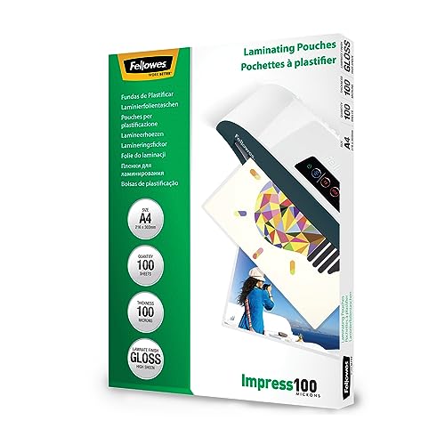Fellowes A4 Laminating Pouches, Gloss Finish, 100 Sheets... - Maison & Cuisine Amazon Royaume-Uni à 11.32€