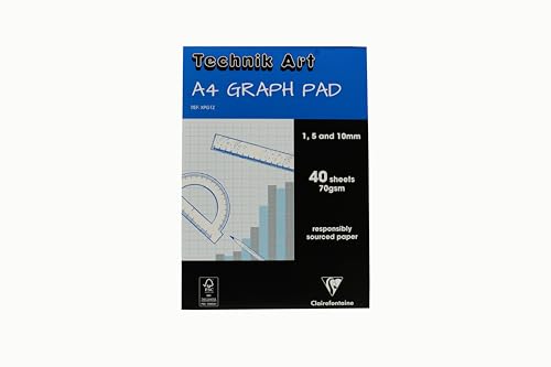 Clairefontaine - Ref XPG1Z - Technik Art - Graph Pad, A4... - Maison & Cuisine Amazon Royaume-Uni à 5.95€
