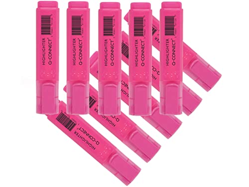 Q-Connect Highlighter Pen - Pink - Home & Kitchen Amazon UK à 5.03€