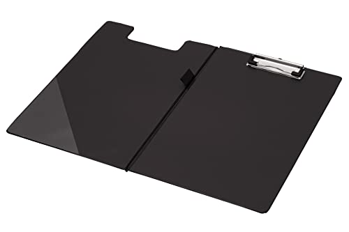 Q-Connect - Sujetapapeles (PVC, tamaño A4), color negro - Bon plan à 4.36€