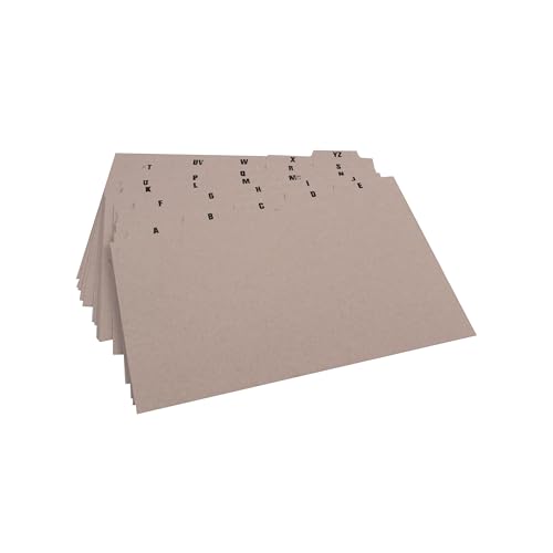 Q-Connect Leitkarte 203 x 127 mm, A-Z, 25 Stück - Amazon Germany à 5.08€