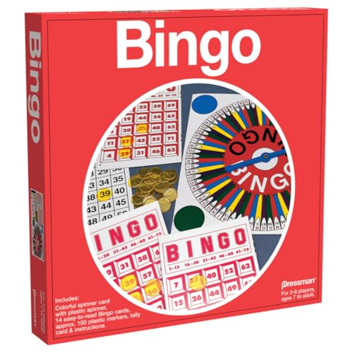 Pressman: Classic Bingo Set | Includes Spinner with Bingo... - Jouets & Jeux Amazon Royaume-Uni à 3.76€