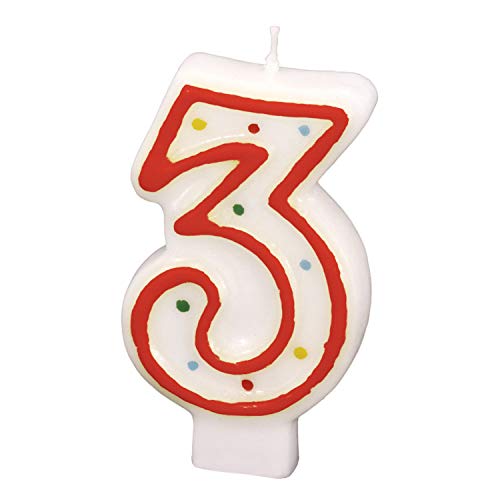 Amscan - 550283 - Bougie Chiffre 3 Pois - Maison & Cuisine Amazon France à 1.99€