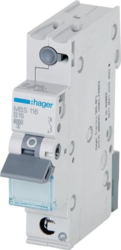 Hager MCS120 °C Type 1P 1 Module (S), Circuit Breaker... - Maison & Cuisine Amazon Royaume-Uni à 6.80€