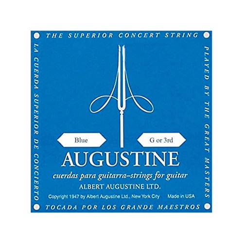 Augustine Cuerdas para Guitarra Clásica, Azul, Sol3... - Bon plan à 1.20€