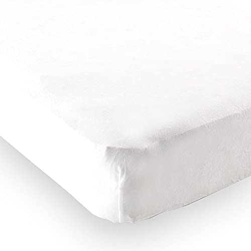 Luvable Friends Fitted Knit Crib Sheet, White by Luvable... - Maison & Cuisine Amazon Espagne à 25.52€