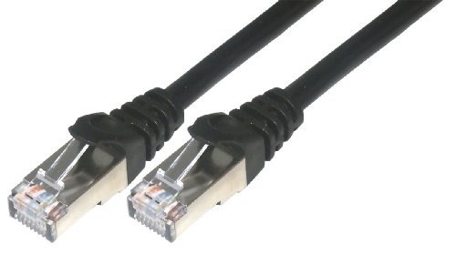 MCL 1 m Cat6 F/UTP Patch-Kabel – Schwarz - Pet Supplies Amazon Germany à 6.54€