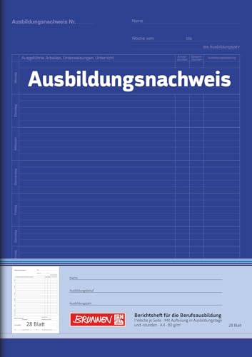 Brunnen 104257001 Bloc de justificatifs de formation (en... - Animalerie en promo à 6.56€