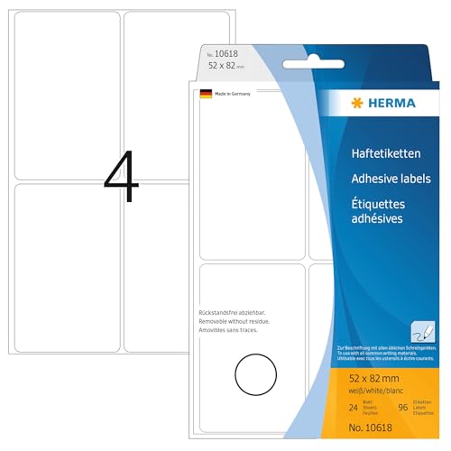 Herma 10618 Étiquettes universelles amovibles/movables 52 x... en promo à 6,09€ (-52%) sur Amazon FR