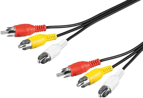Goobay 50382 Composite Audio/Video Connector Cable, 3x RCA... - Amazon Royaume-Uni à 6.35€
