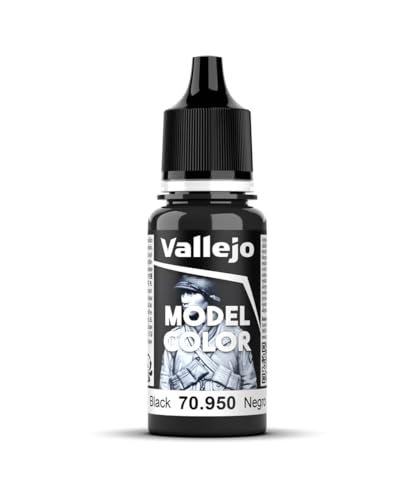Vallejo Peinture acrylique pour modélisme 17 ml noir mat - Loisirs Créatifs Amazon France à 3.16€
