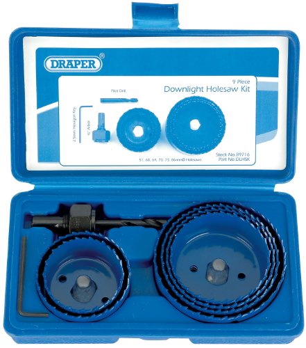 Draper 89716 - Set di gattucci per Downlight, 9 pezzi - Maison & Cuisine Amazon Italie à 6.83€